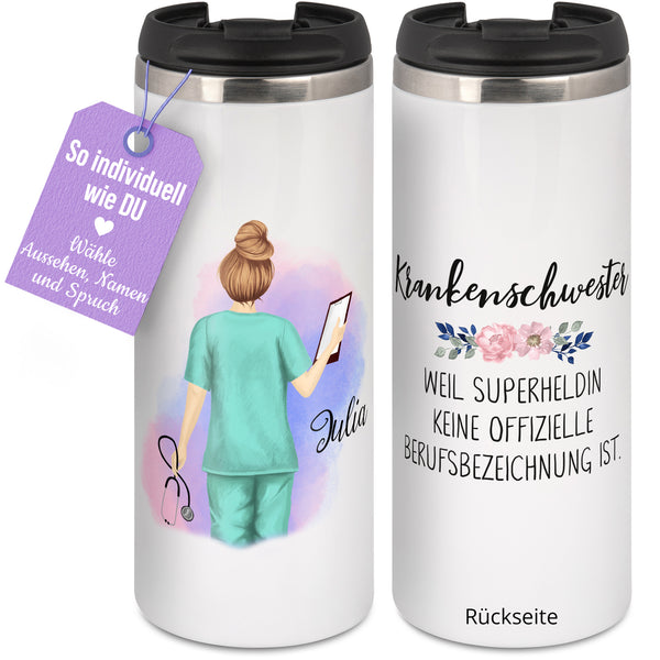 Thermobecher Krankenschwester, Altenpflegerin, Arzthelferin