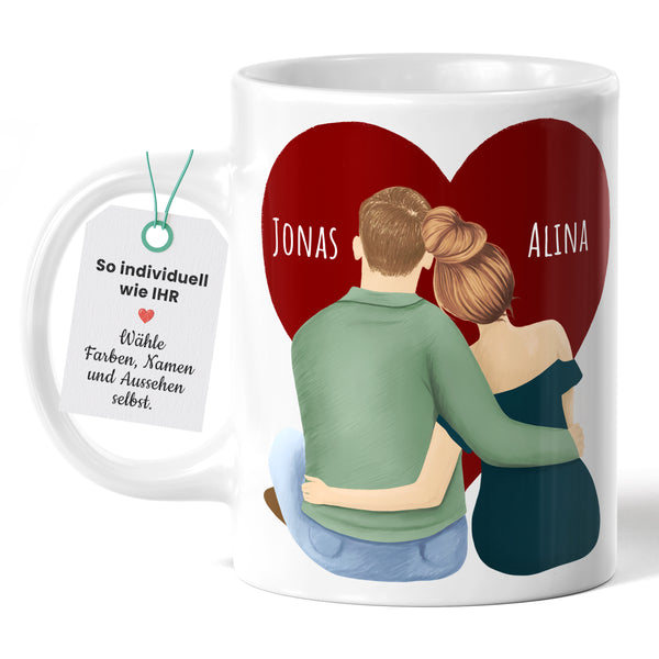 Personalisierte Pärchen Tasse